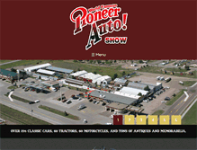 Tablet Screenshot of pioneerautoshow.com